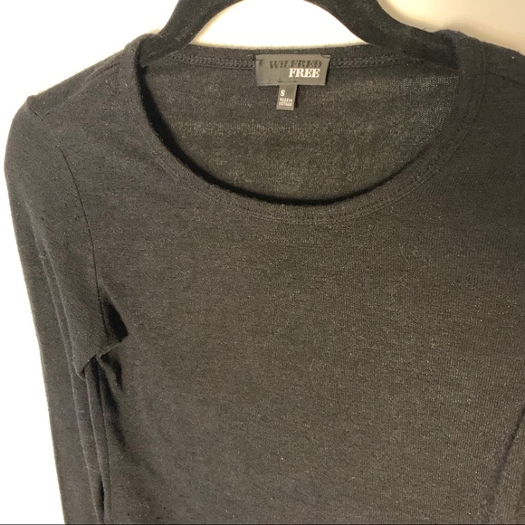 Wilfred Aritzia Blac crop top long sleeve - Picture 4 of 6